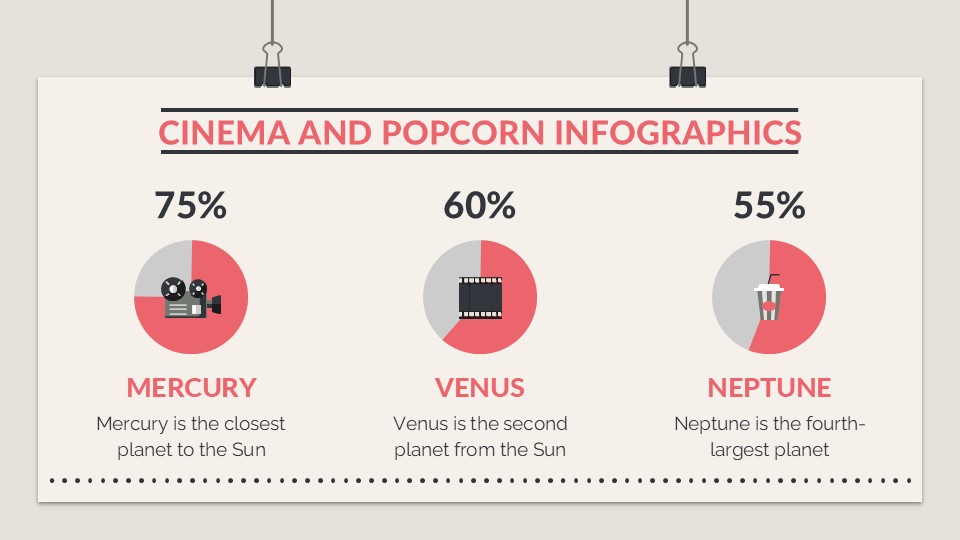 Cinema And Popcorn Infographics For Powerpoint And Google Slides 23