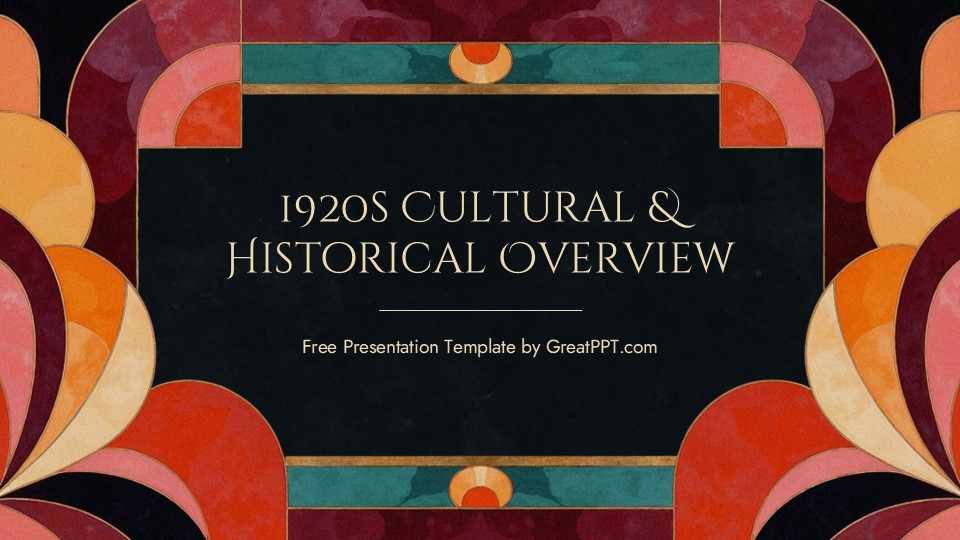 Free 1920s Cultural And Historical Overview Presentation Template 1