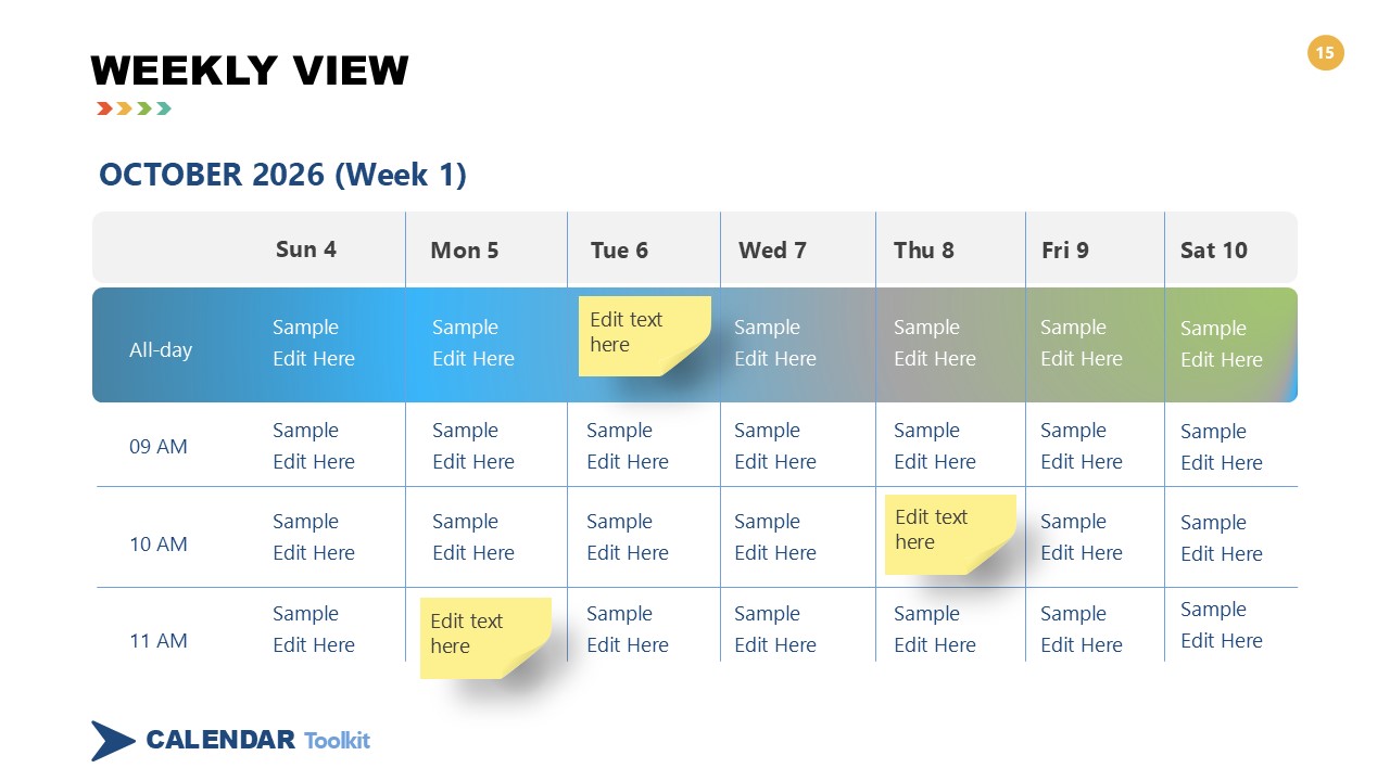Free 2026 Calendar Powerpoint Template And Google Slides Theme 15