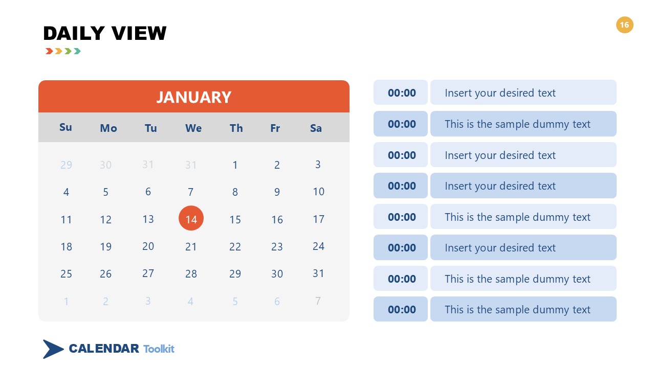 Free 2026 Calendar Powerpoint Template And Google Slides Theme 16
