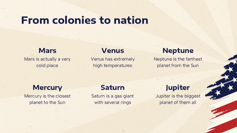 Free American Revolution Presentation Theme 13