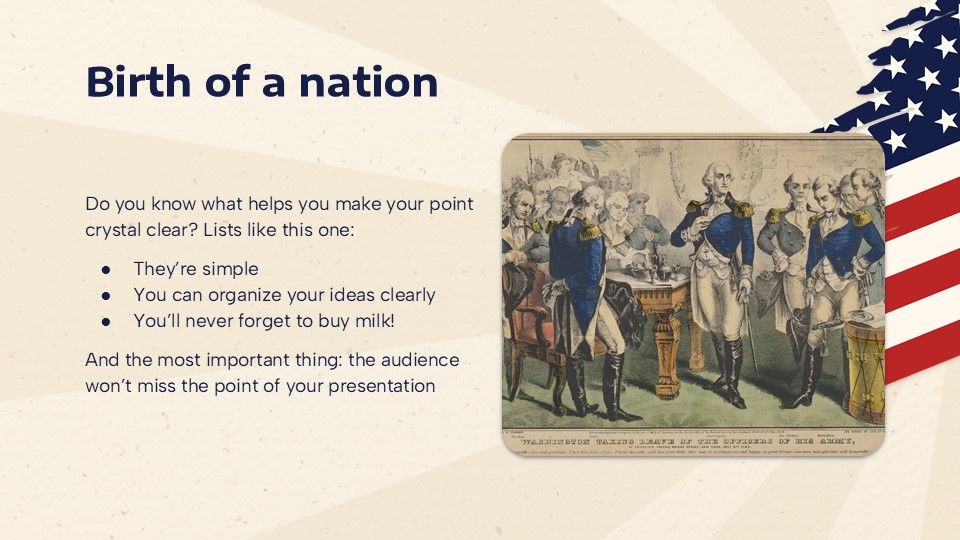 Free American Revolution Presentation Theme 6