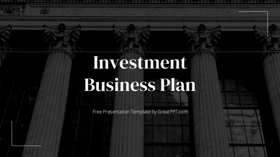 Free Black Investment Business Plan Presentation Theme 1