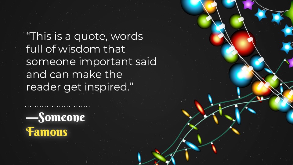 Free Christmas Lights Installation Company Powerpoint Template 14