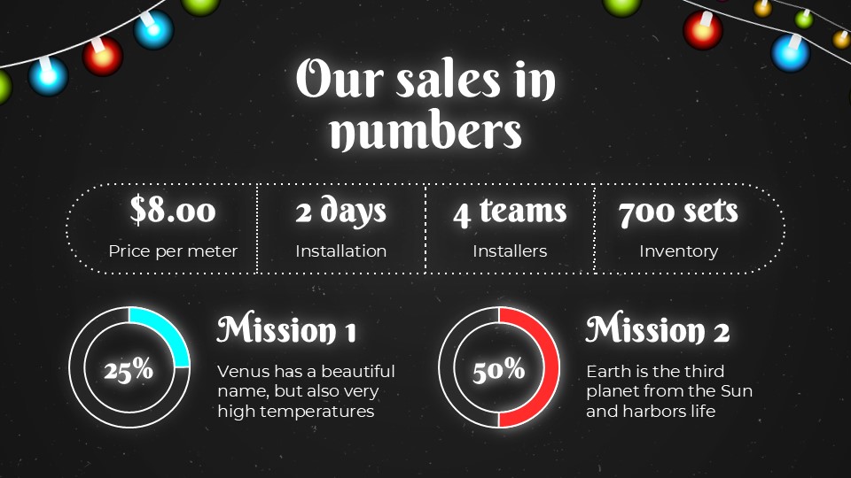 Free Christmas Lights Installation Company Powerpoint Template 21