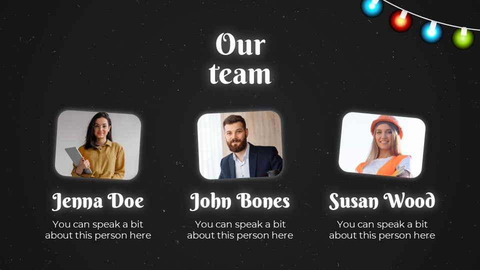 Free Christmas Lights Installation Company Powerpoint Template 26