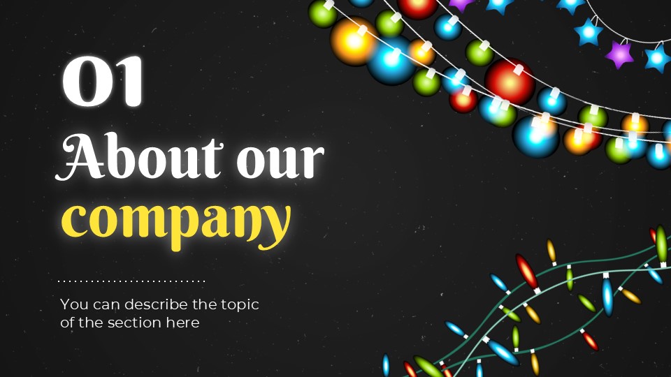 Free Christmas Lights Installation Company Powerpoint Template 5
