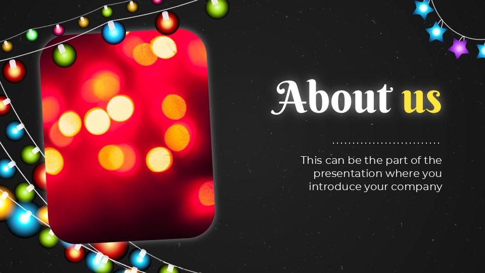 Free Christmas Lights Installation Company Powerpoint Template 6