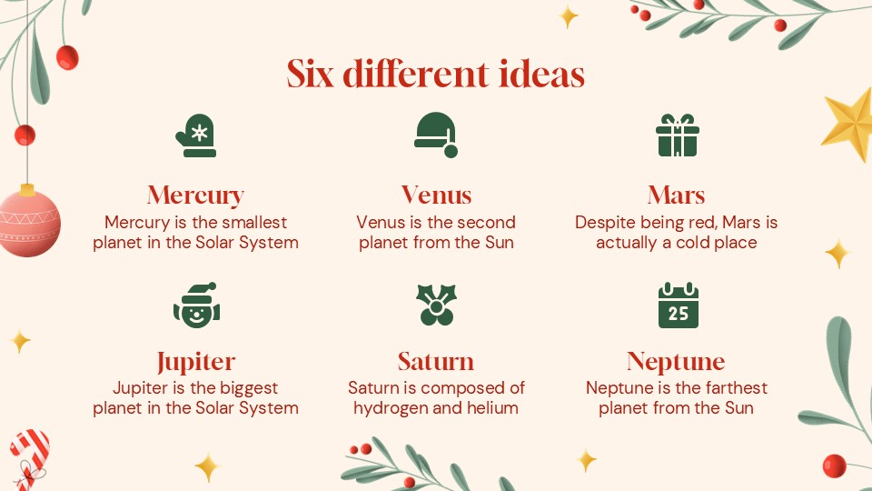 Free Christmas Mistletoe Presentation Theme 7