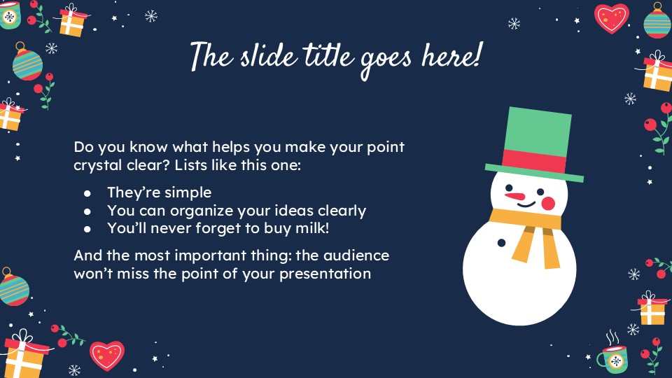 Free Christmas Pattern For Powerpoint And Google Slides 5