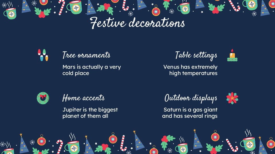 Free Christmas Pattern For Powerpoint And Google Slides 9