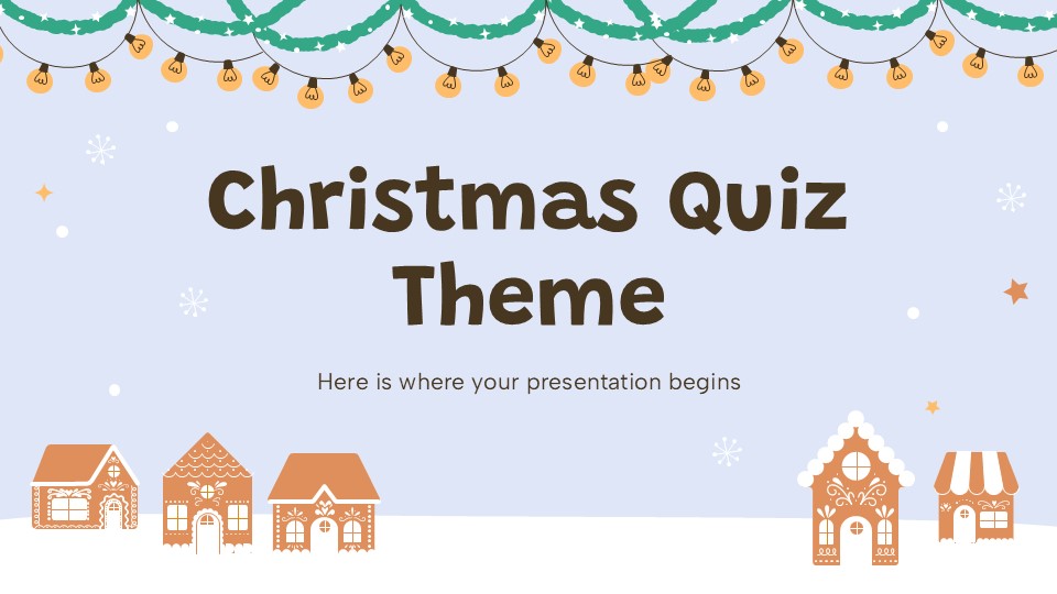 Free Christmas Quiz Presentation Theme 1