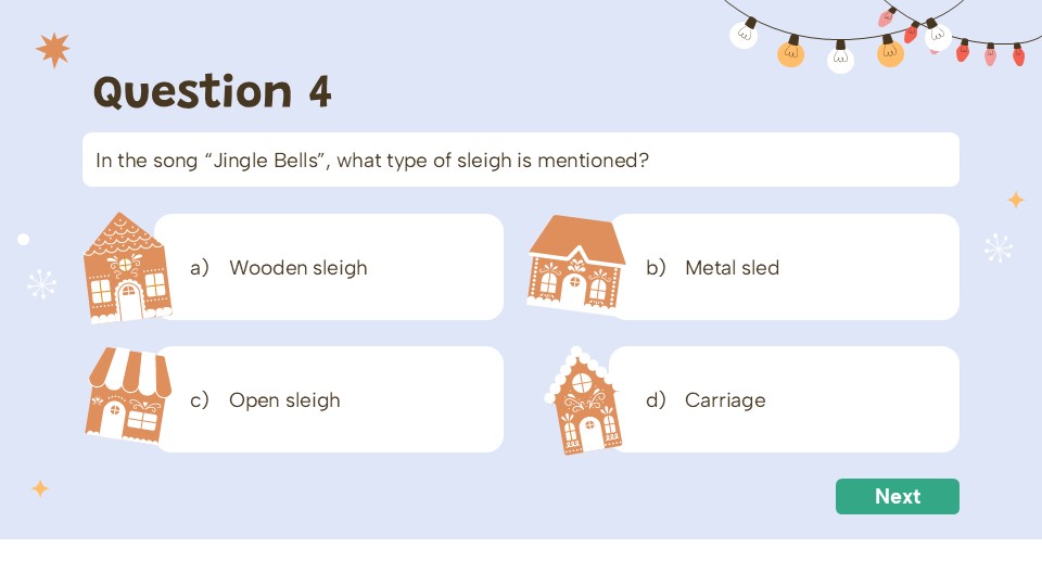 Free Christmas Quiz Presentation Theme 5
