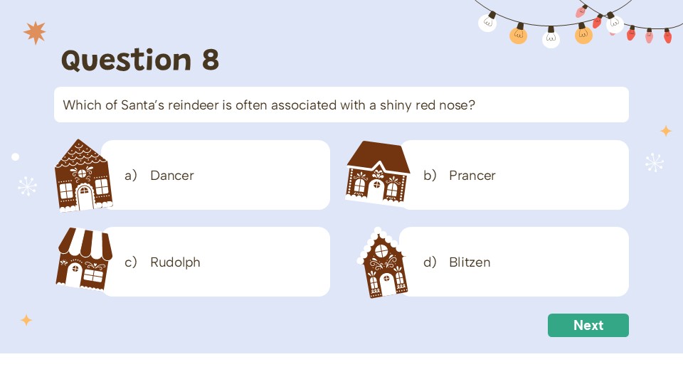 Free Christmas Quiz Presentation Theme 9