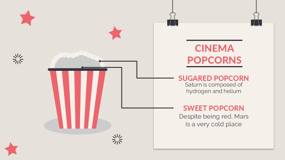 Free Cinema And Popcorn Theme Powerpoint And Google Slides 29