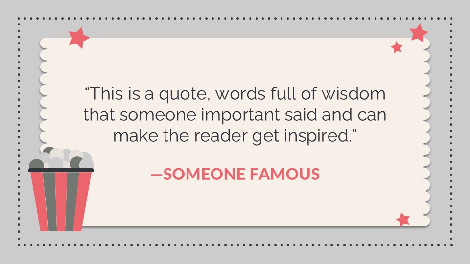 Free Cinema And Popcorn Theme Powerpoint And Google Slides 9