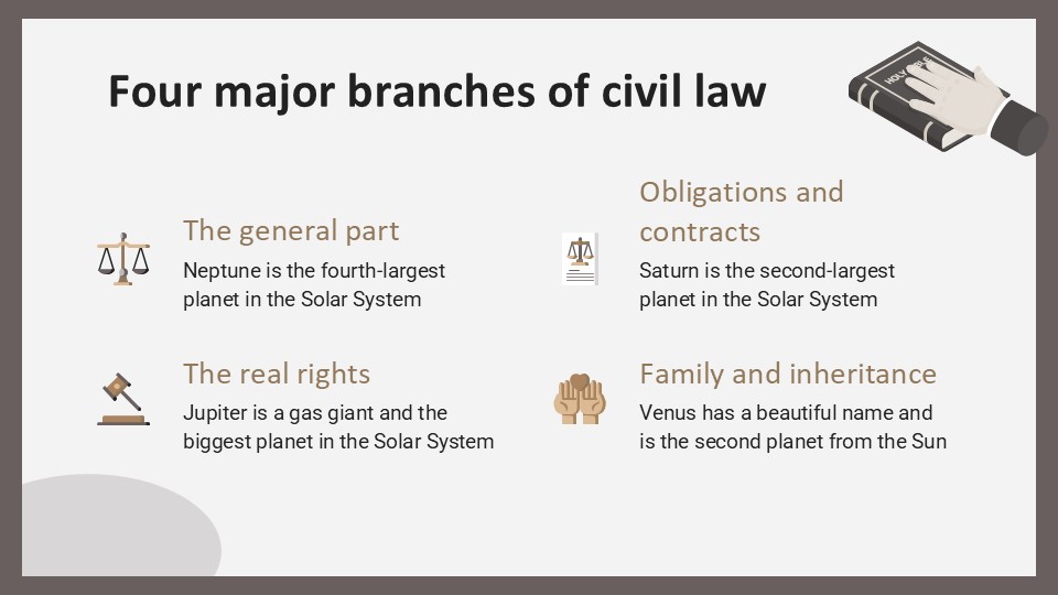 Free Civil Law Studies Bachelor's Degree Presentation Template 10
