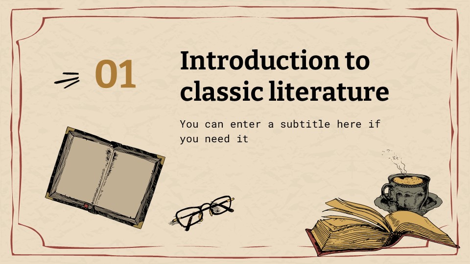 Free Classic Literature Aesthetic Presentation Theme 4