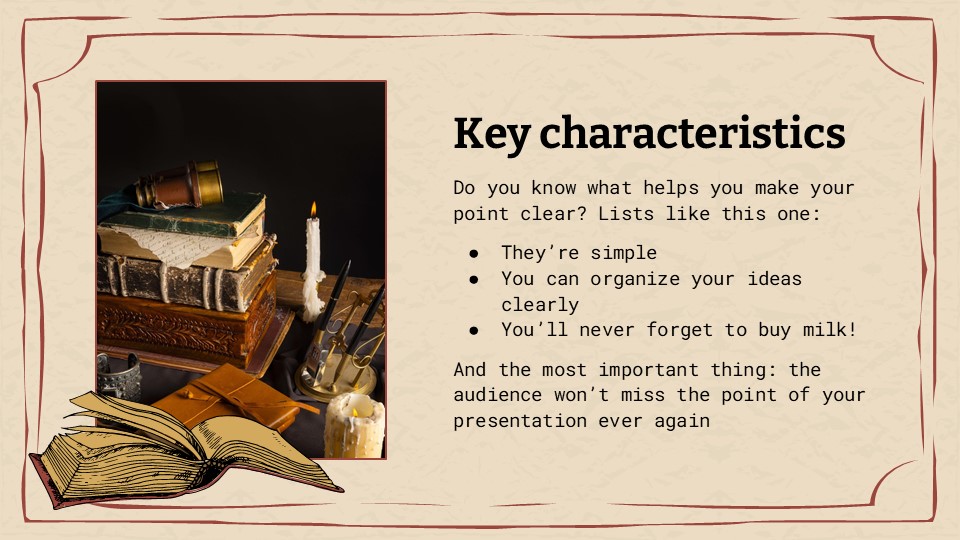 Free Classic Literature Aesthetic Presentation Theme 6