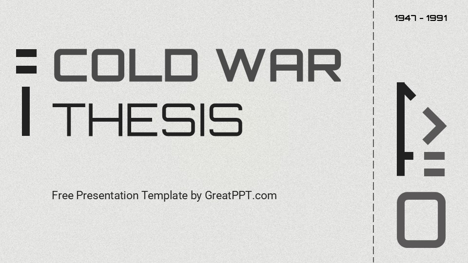 Free Cold War Thesis Powerpoint Template 1