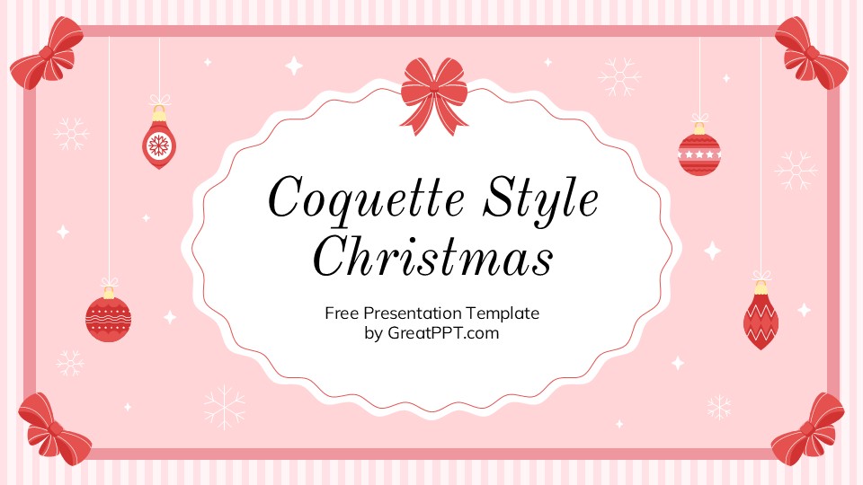 Free Coquette Style Christmas Presentation Theme 1