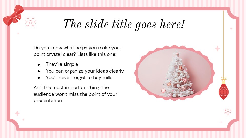 Free Coquette Style Christmas Presentation Theme 5