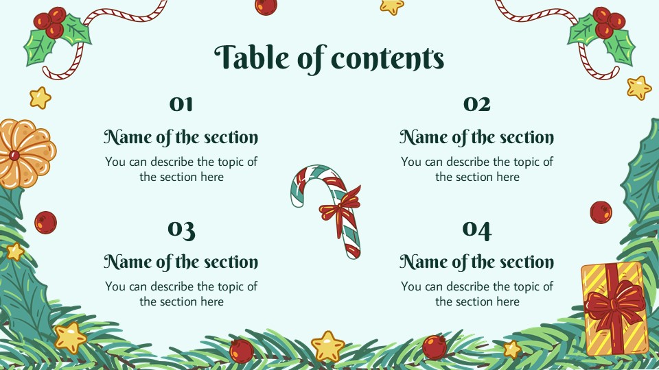 Free Digital Advent Calendar Presentation Theme 2