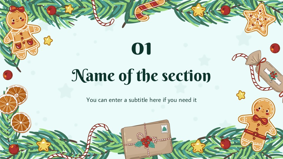 Free Digital Advent Calendar Presentation Theme 4