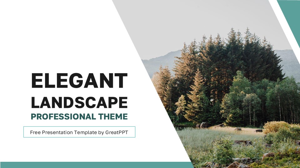 Free Elegant Landscape Presentation Theme 1