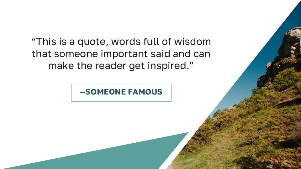 Free Elegant Landscape Presentation Theme 14