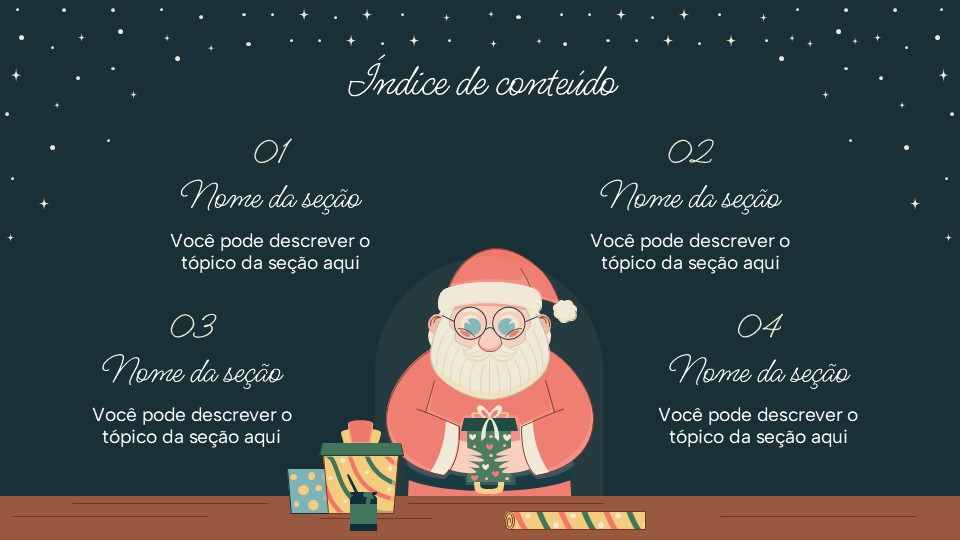 Free Enchanted Christmas Tree Powerpoint Template 2