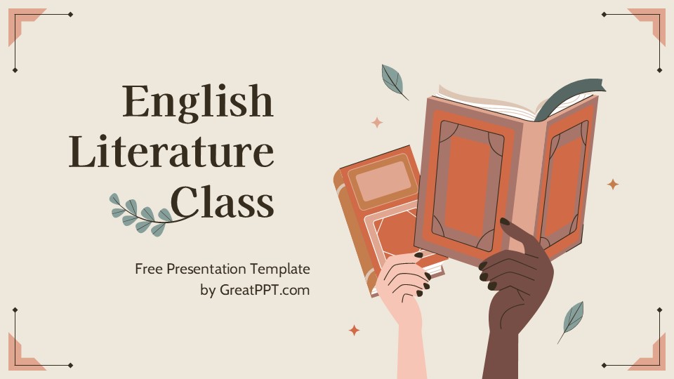 Free English Literature Class Powerpoint Template 1