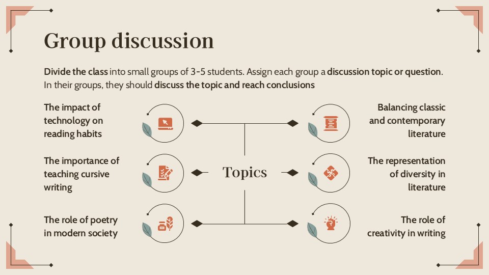 Free English Literature Class Powerpoint Template 10