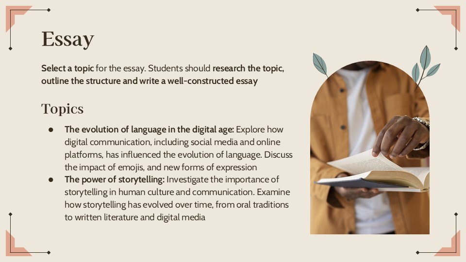 Free English Literature Class Powerpoint Template 11