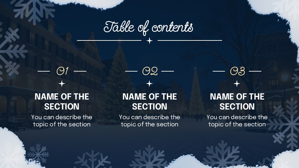 Free Exploring A Winter Wonderland Powerpoint Template 2