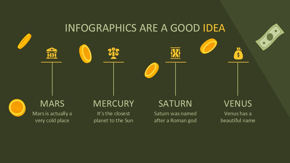 Free Falling Money Background Animation Powerpoint Template 11