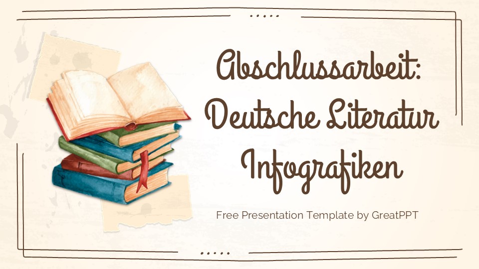 Free German Literature Thesis Infographics For Powerpoint 1