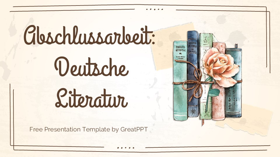 Free German Literature Thesis Presentation Theme 1