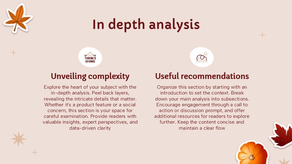 Free Happy Thanksgiving Newsletter Powerpoint Template 5