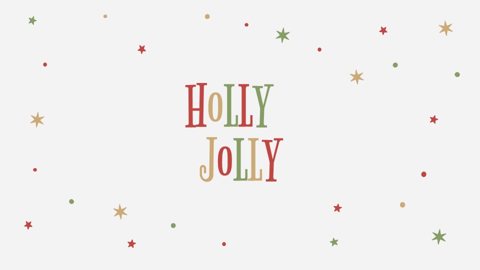 Free Holly Jolly Presentation Theme And Powerpoint Template 1