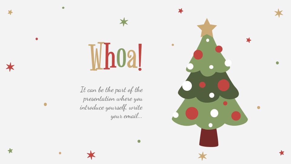 Free Holly Jolly Presentation Theme And Powerpoint Template 2