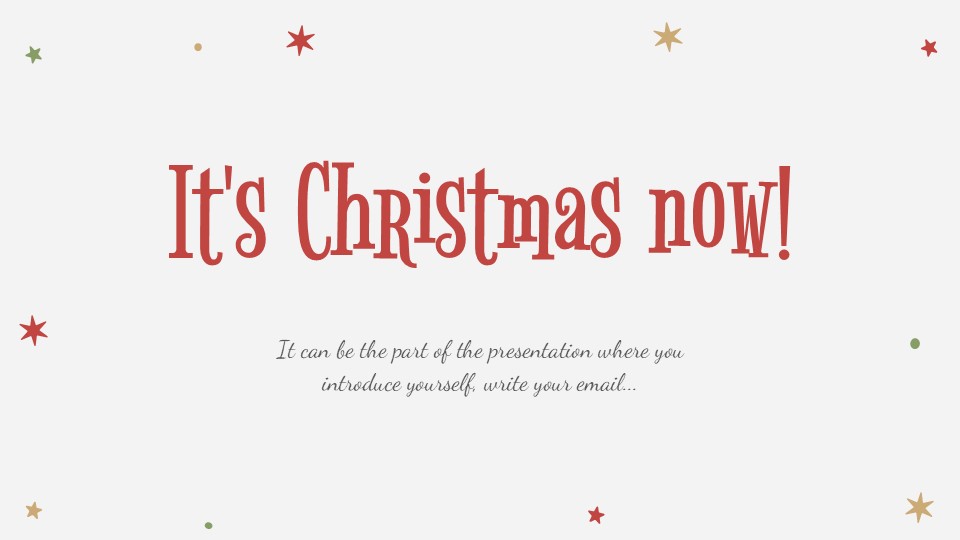 Free Holly Jolly Presentation Theme And Powerpoint Template 4