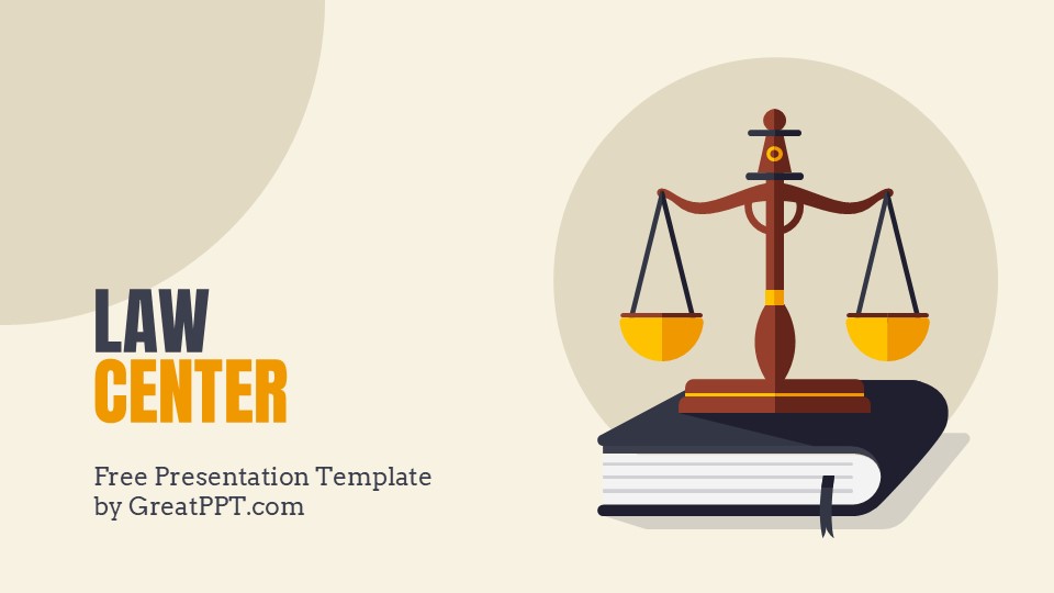Free Law Center Powerpoint Template And Google Slides Theme 1