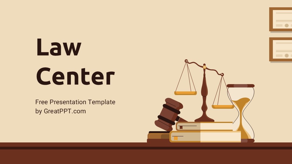 Free Law Center Presentation Template 1