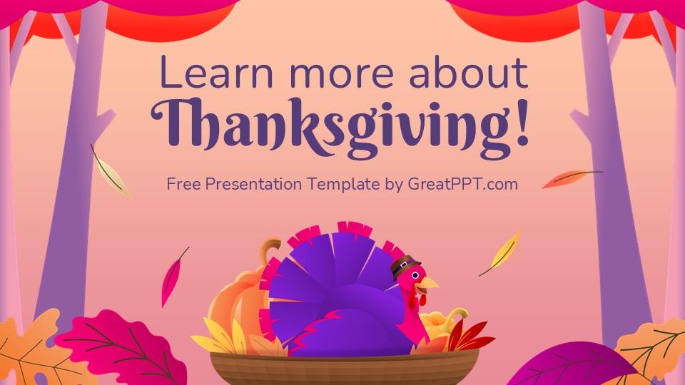 Free Learn More About Thanksgiving Presentation Template 1