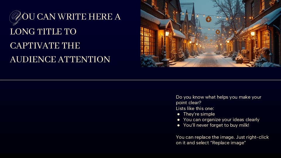 Free Magic Christmas Lights Powerpoint Template 3