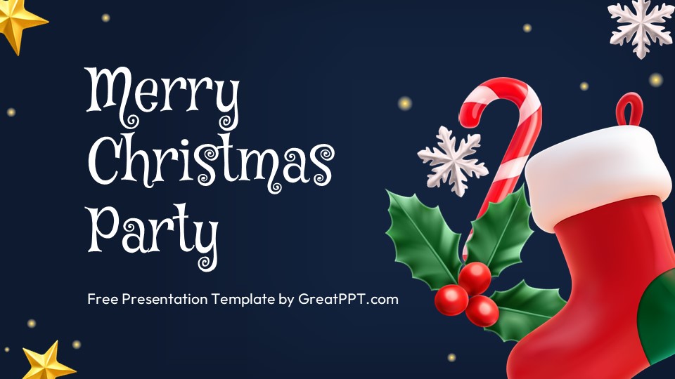 Free Merry Christmas Party Presentation Theme 1