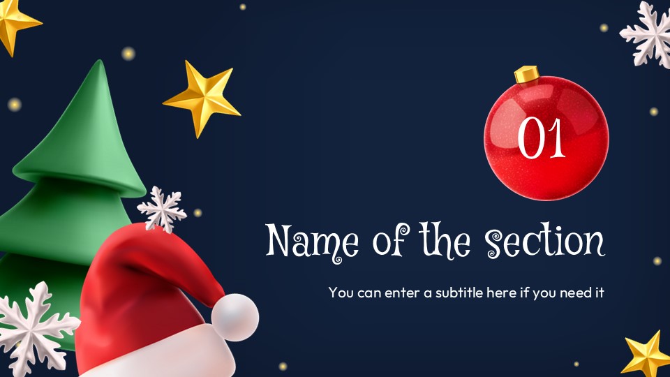 Free Merry Christmas Party Presentation Theme 3