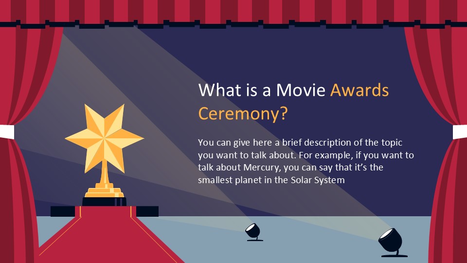 Free Movie Awards Ceremony Presentation Theme 6