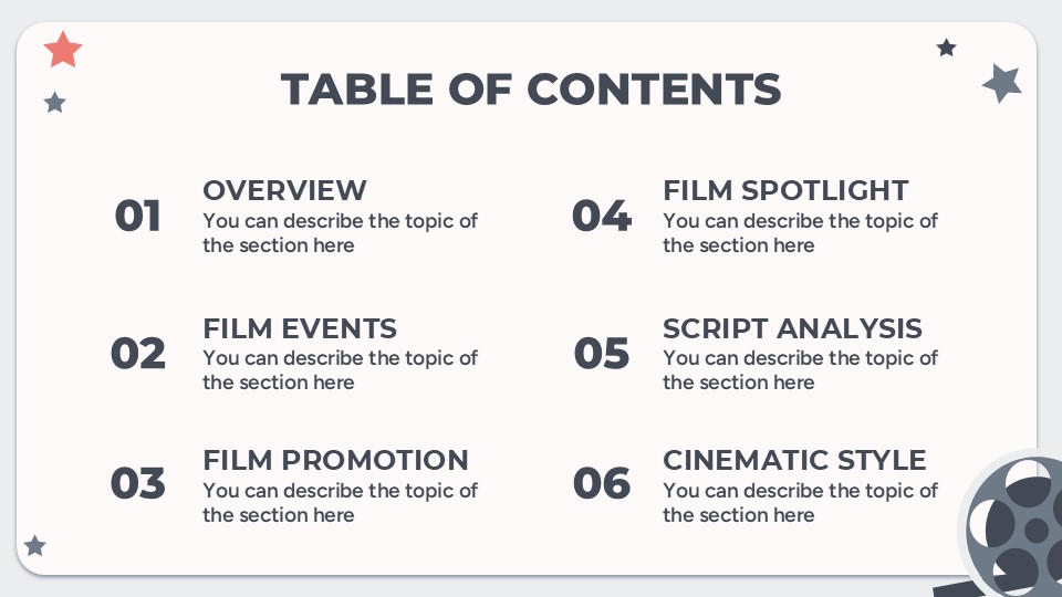 Free Movie Clapperboard Presentation Theme 2